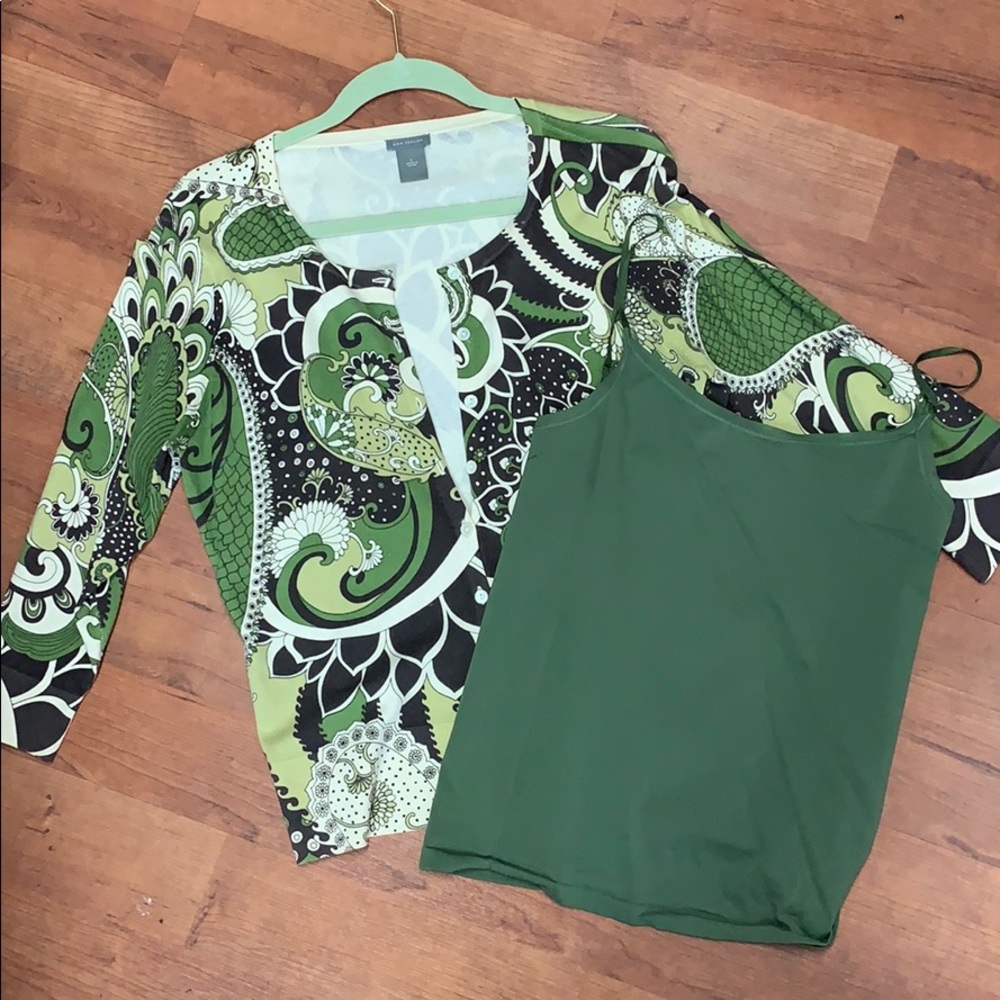 Ann Taylor Sweater & Cami (size L & M)